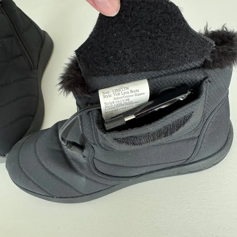 Volt Heat LAVA Series Indoor/Outdoor Rechargeable Heated Boots NWOB 12M/13W